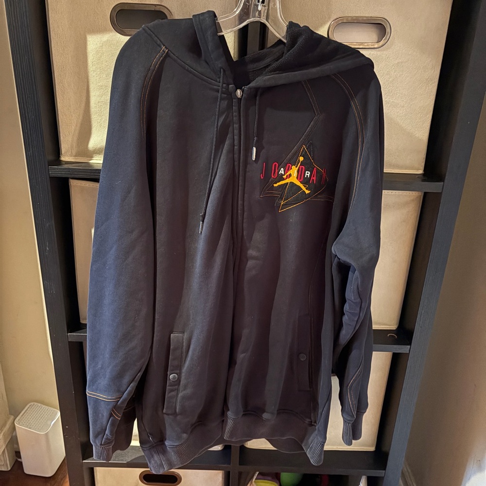 Jordan XL Black  Hooded Sweat Jacket